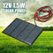 1.5W 12V Mini Power Solar Panel Small Cell Phone Module W/ I4T1 DIY Charger W2V0