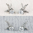 Women Simple Crystal Rhinestone Elegant Ear Stud Earrings Intriguing