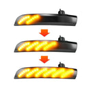 Car Rearview Mirror LED Dynamic Turn Signal Light Rear View Mirror Light fo