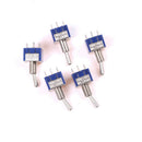 5Pcs 6Pin 3Position ON-OFF-ON DPDT Latching Toggle Switch AC 125V/6A E  ZA Bj