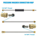 Pressure Washer Adapter Set,1/4 Inch Quick Disconnect Kit With 10 Pack O-Ri