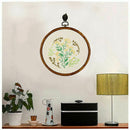 Embroidery Hoops Cross Stitch Hoop Ring Imitated Wood Circle Set Display Fr