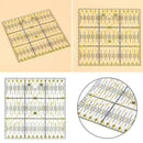 Acrylic Material Patchwork Quilting Ruler (5.91 inch x5.91 inch ,Yellow, tr G8A9