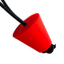 4pcs Kayak Scupper Plug Kit Canoe Fishing Boat Drain Holes Stopper w/ Cord Red
