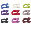 New 10pcs Home Mini Flocking Hook Clothes Hanger Easy Hanging Closet Orga ZVN