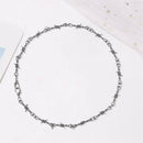 Barbed Wire Necklace Men Women Hip-Hop Punk Style Chain Choker Jewelry (1) A