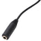 3.5mm Male to 3.5mm Female 4 Pole Adapter Converter Audio Cable Black X2B3