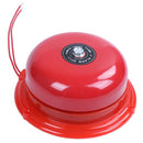 AC 220V 100mm 4 inch Dia Schools Fire Alarm Round Shape Electric Bell Red R8T1