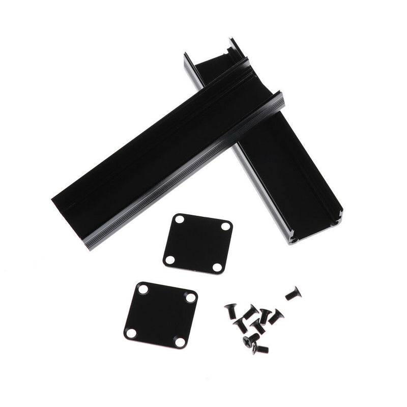 100*25*25mm Extruded PCB Aluminum Box Black Enclosure Electronic Project Case Cy