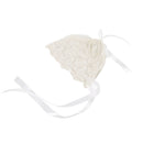 Baby Girl's White Boys Baby Shower Caps Lace Floral Bonnet Infant's Hat