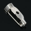 10 Brooch Backs Bar Safety Pins 15mm Catch Findings Small Tiny