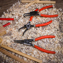 Portable 7" Internal External Retaining Clips Snap Ring Circlip Pliers 4pcs Set