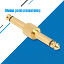 6.35mm Mono Jack Male to Male Coupler Plug Adapter Connector Jack Connector A