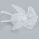 1 Pcs Small Power Mini Plastic Fan Blade 6 Leaves For Hairdryer Motor3C