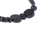 Hand Bracelet Natural Bianshi Beads Black stone Needle Women Men charm fash J Kw