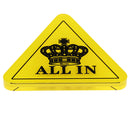 Texas Hold'em Card Poker Games ALL IN Chip Button for Casino Tournament Prop