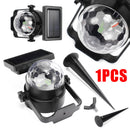 Solar Colorful Rotating LED Projector Lights Outdoor Garden Lawn Lamp Bulb Light