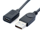 USB-A 2.0 Male to Type-c Female Converter USB-C OTG Cable BX