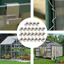 25 Pieces Greenhouse Glass Clips Glazing Z Clips Prepare Before Rainstorm