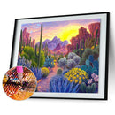 5D DIY Diamond Painting Cactus Rhinestone Full Round Drill Wall Picture