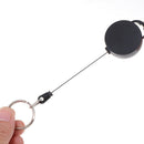 2Pcs Retractable Key Chain Reel Recoil Pull Badge Reel with 68cm Key Ring R .3C