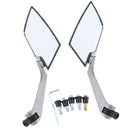 Universal Motorcycle ATV Rear View Mirror Scooter for Yamaha LY149QMG Gray