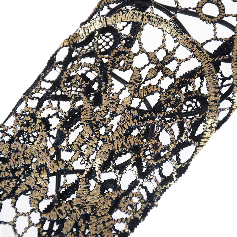 Sexy Women Ladies Steampunk Goth Party Costume Fingerless Wedding Gloves  LJ