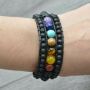 Multilayer Woven Leather Bracelet Braided Yoga Bracelet Health Bracelet
