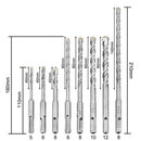 8pcs SDS PLUS Electric Hammer Drill Bits for Masonry Concrete Rock Stone