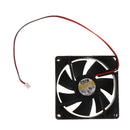 80mm Case Fan 12V DC PC CPU Computer Cooling Fan 2Wire 2Pin 8025 Black