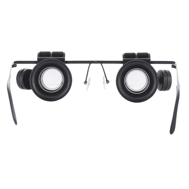 Head-mounted Magnifier Magnifying Glasses Lens with LED Lamp For Close Work