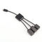 Multifunctional OTG Data Line Tablet Phone Micro usb Hub Splitter OTG Adapt MO