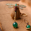 Fashion Asymmetric Earrings Personality Retro Temperament Earrings National
