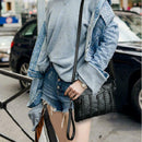 Leather Envelope Bag Women Shoulder Crossbody Handbag Solid Color Money Purse