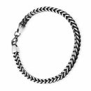 Mens Bracelets 5mm Stainless Steel Wristband Hand Chain Punk Jewelry Gift B6L9