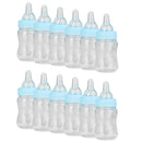 12x Milk Bottles Baby Shower Christening Favors Party Decor Girls Boys Blue