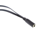 2x 3.5mm Stereo Audio 1 Female To 2 Male Headphone Mic Y Splitter Cables