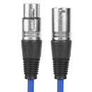 1m XLR 3Pin Cable Male to Female Shielded Microphone Wire Cord (Blue) A