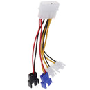 4 in 1 Computer Cooling Fan Power Cable CPU PC Cooler Wire Adapter Connector BX