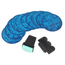 Nail Plates + Green Nail Art Stamper with Scraper Nail Art Stamping Set 10P