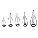 5pcs Fishing Rod Tip Tops Repair Kit SIC Ring Spinning Rod Guides Tips Kit