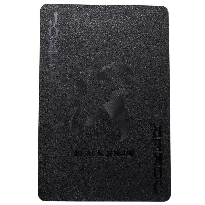 Poker Embossed Game Collection Playing Cards Set Plastic Durable Waterproof A1P7