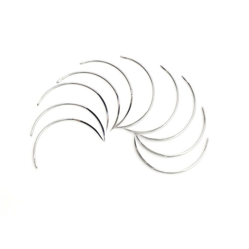 10Pcs Metal 8*28 Corner Medical Needle Suture Surgical Tool Double Eyelid  CGH,a