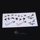 10 Sheets Flying Birds Temporary Tattoo Stickers Waterproof Body Art Decor A