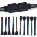 10Pcs 4Pin Male + Female Connector Cable Wire for 3528 5050 LED Strip Ligh OZ