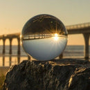 40Mm Clear Glass Crystal Ball Healing Sphere Photography Props Gifts X4T7