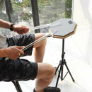 8'' Soft Black Dumb Drum Pad Exercise Mat Blow Plate Drummer Rubber Double