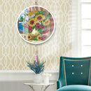 Sunflower Mural Pink Tassels Special Shape DIY Diamond Painting Home Decor
