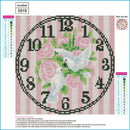 5D DIY Full Drill Diamond Painting Pigeon Clock Cross Stitch Embroidery Kit