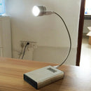 Portable Aluminum 2W Mini USB LED Lamp Socket Spotlight Flashlight White-Light